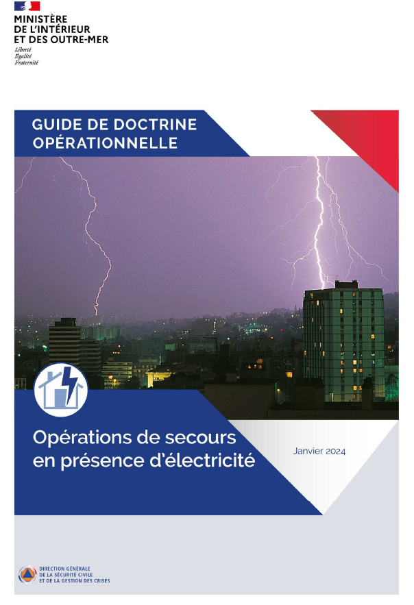 GDO opération de secours en présence électricité Info Pompiers