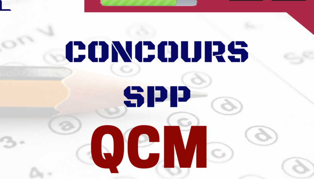 QCM entraînement concours SPP Info Pompiers